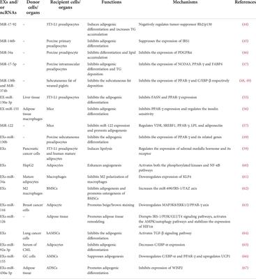 The emerging roles and mechanisms of exosomal non-coding RNAs in the mutual regulation between adipose tissue and other related tissues in obesity and metabolic diseases